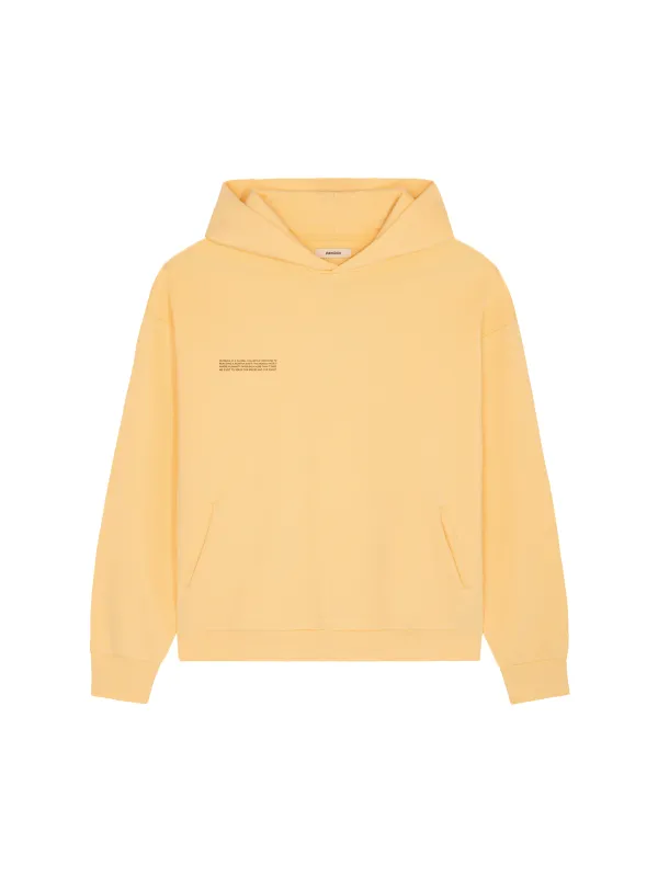 Mens 365 Midweight Hoodie—Seashell Yellow sold by Pangaia