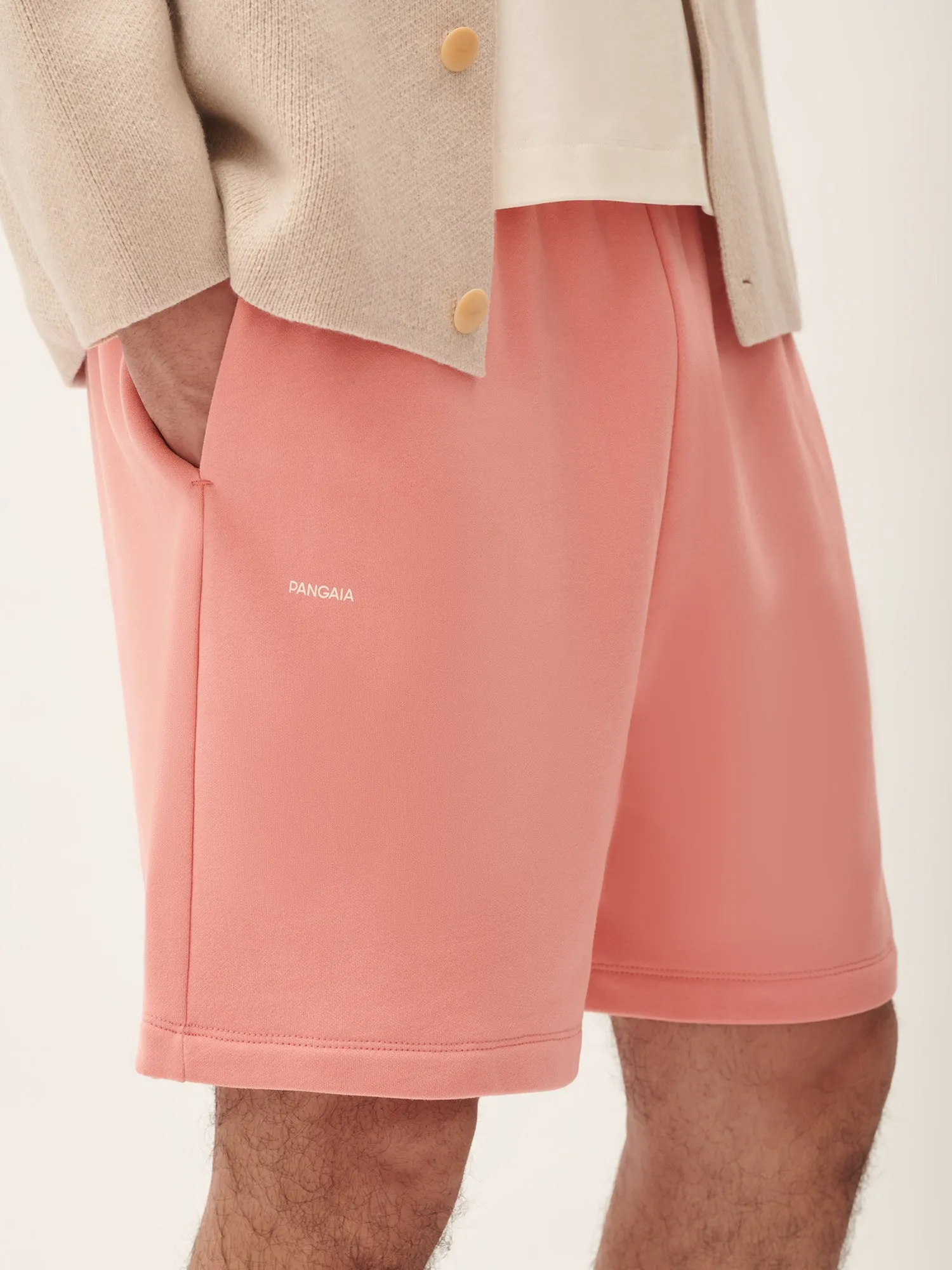 Mens 365 Midweight Mid Length Shorts—Dewy Rose sold by Pangaia product image thumbnail 4