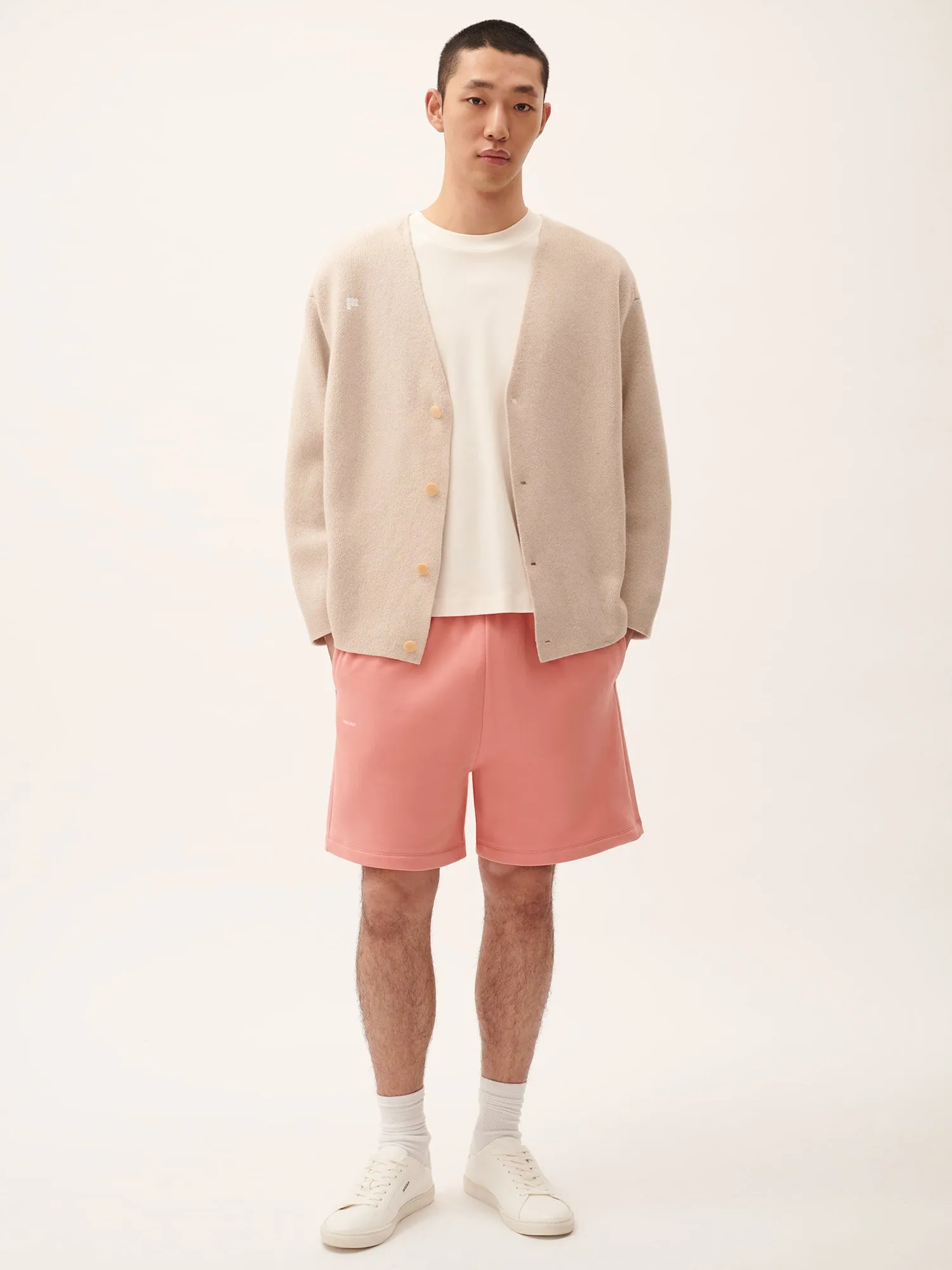 Mens 365 Midweight Mid Length Shorts—Dewy Rose sold by Pangaia product image thumbnail 2