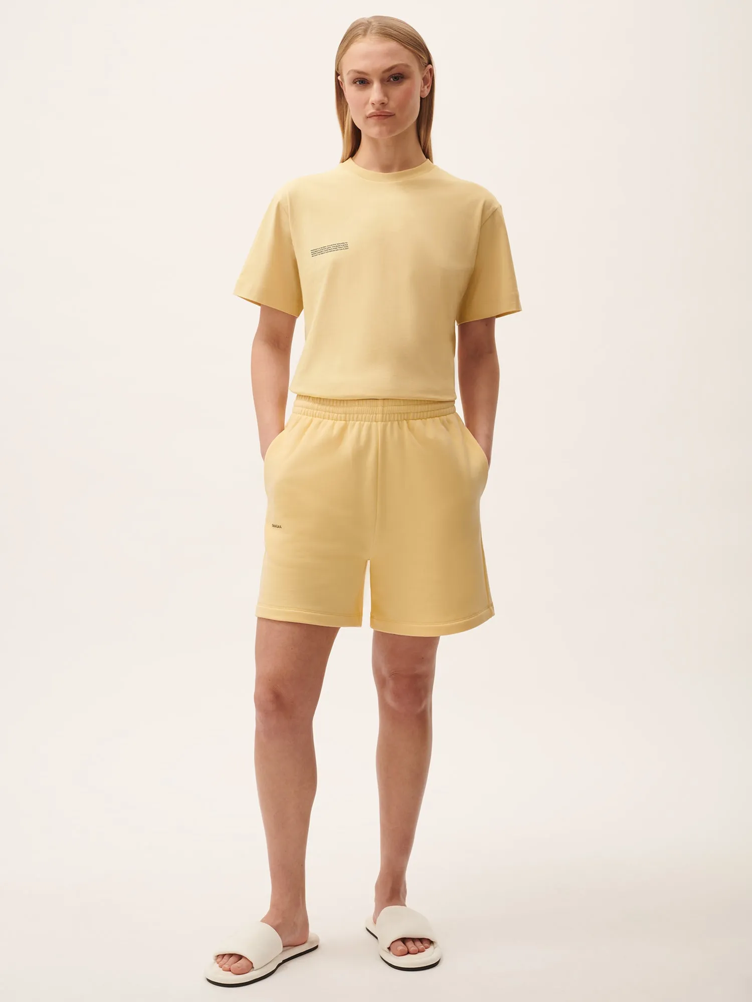 Sale Womens 365 Midweight T-shirt—Seashell Yellow sold by Pangaia product image thumbnail 2