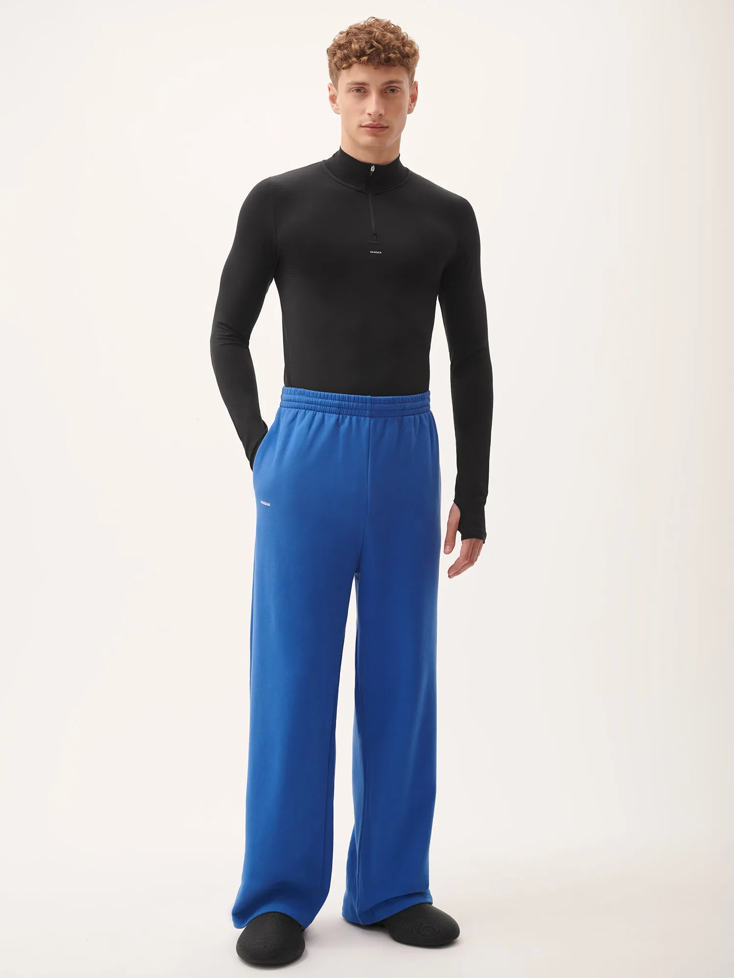 Mens 365 Midweight Straight Leg Track Pants—Gaia Blue sold by Pangaia product image thumbnail 2