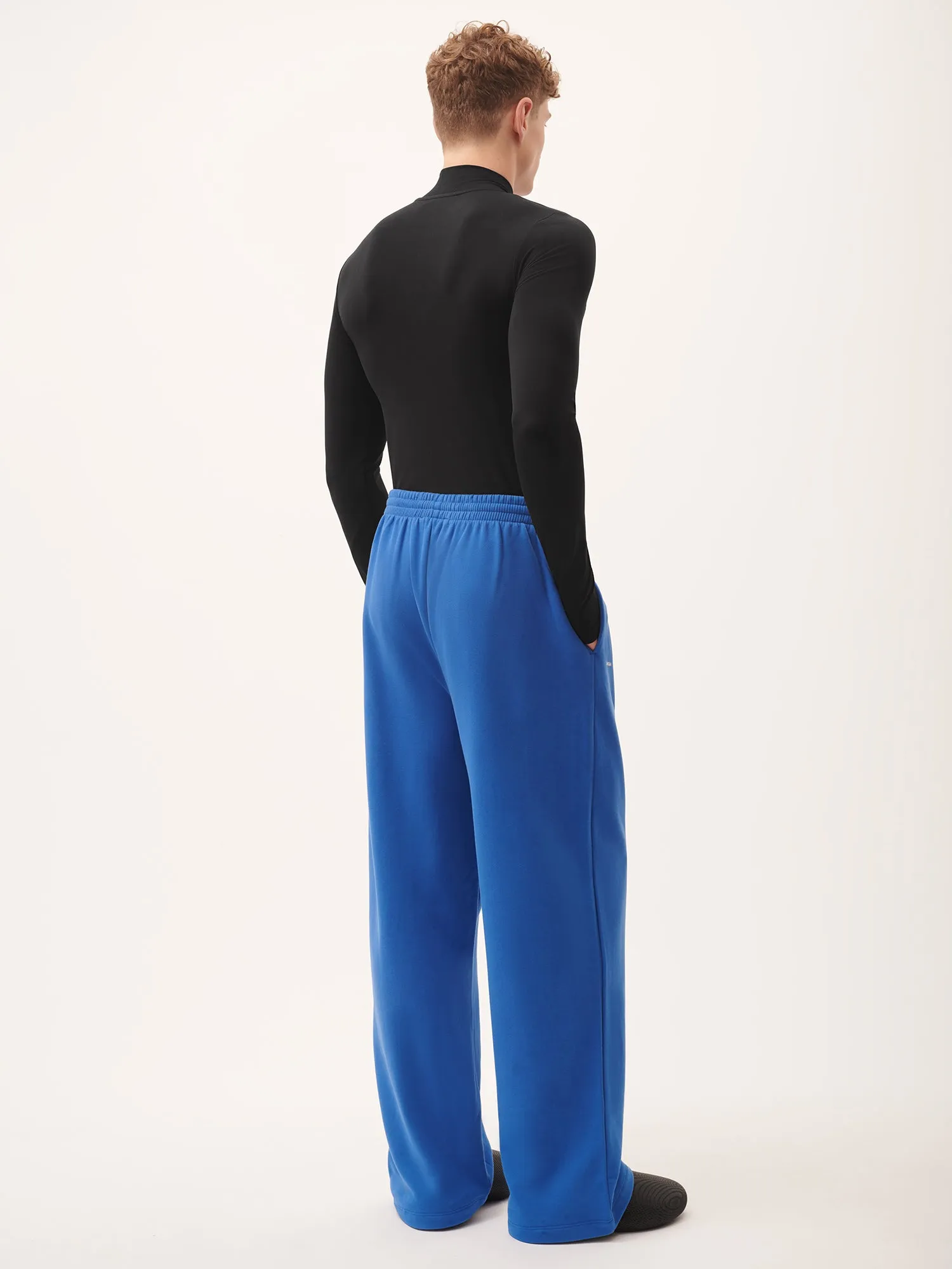 Mens 365 Midweight Straight Leg Track Pants—Gaia Blue sold by Pangaia product image thumbnail 3