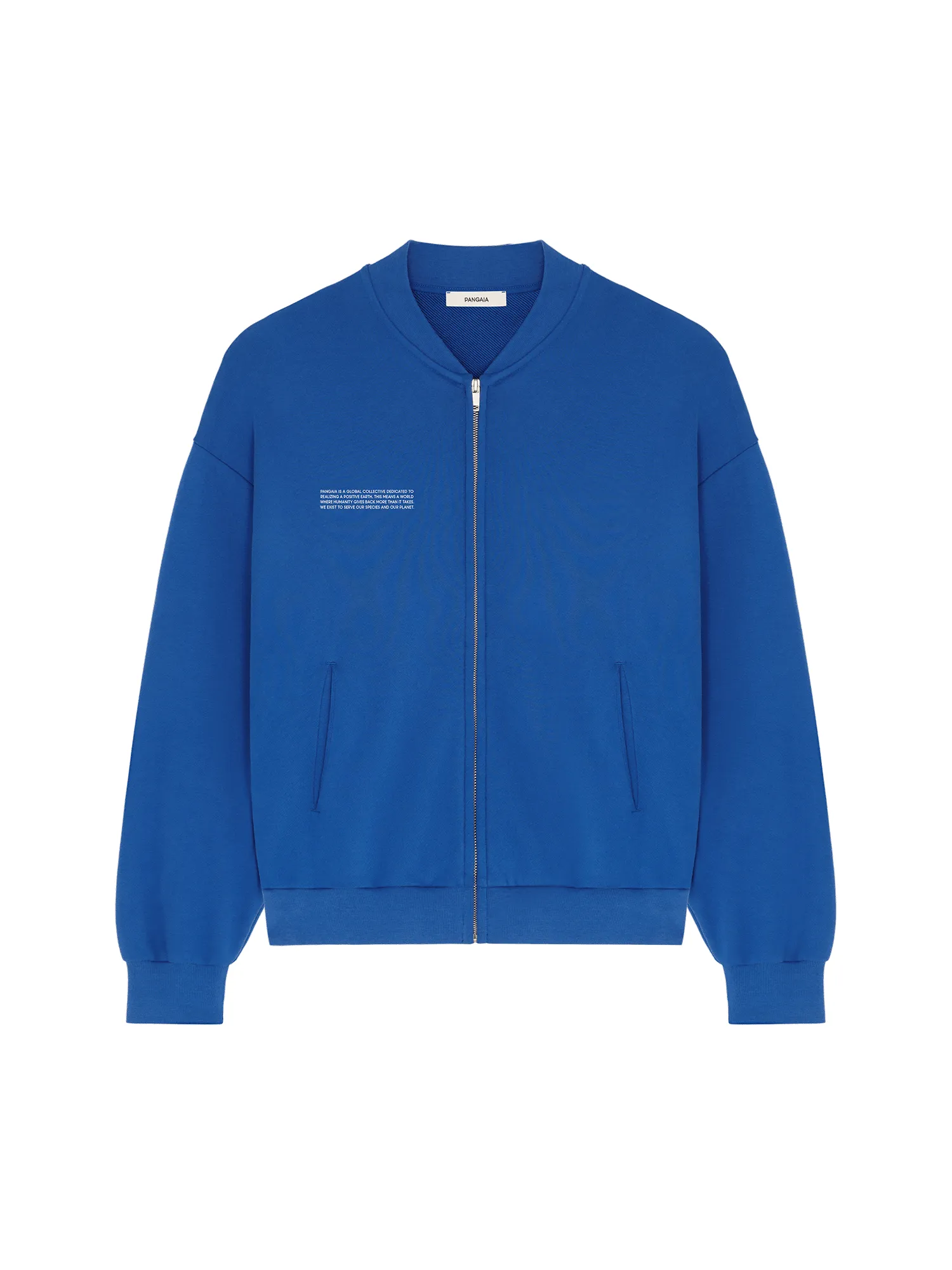 Mens 365 Midweight Bomber Jacket—Gaia Blue sold by Pangaia