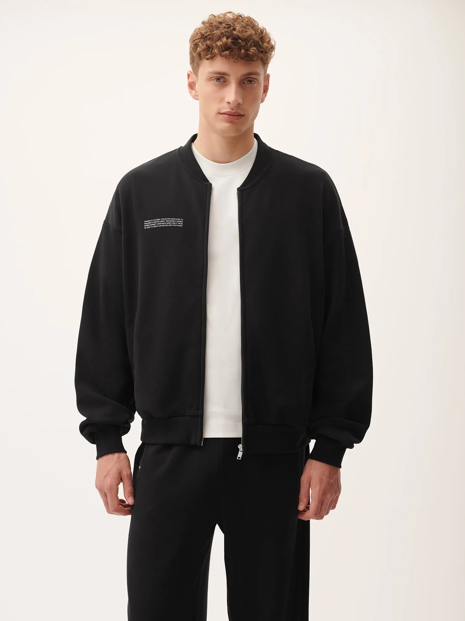 Mens 365 Midweight Bomber Jacket—Black sold by Pangaia product image thumbnail 5