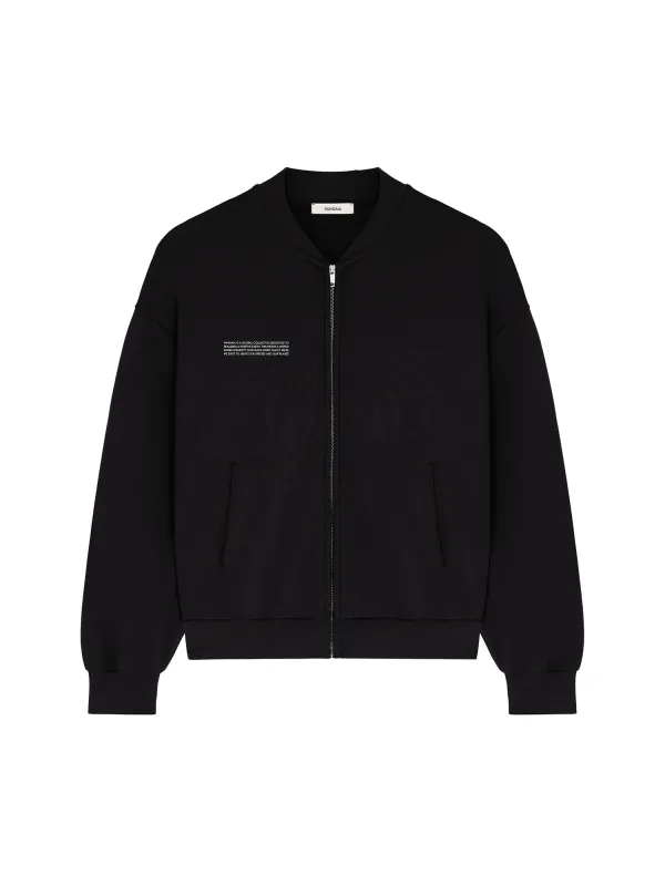 Womens 365 Midweight Bomber Jacket—Black sold by Pangaia