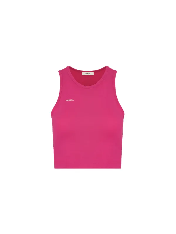 Womens 365 Cotton-Stretch Tank Top—Howlite Pink made by Pangaia