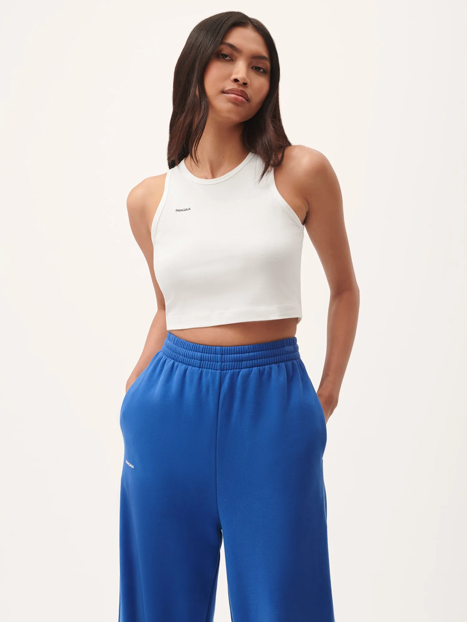 Sale Womens 365 Cotton-Stretch Tank Top—Off-White sold by Pangaia product image thumbnail 2