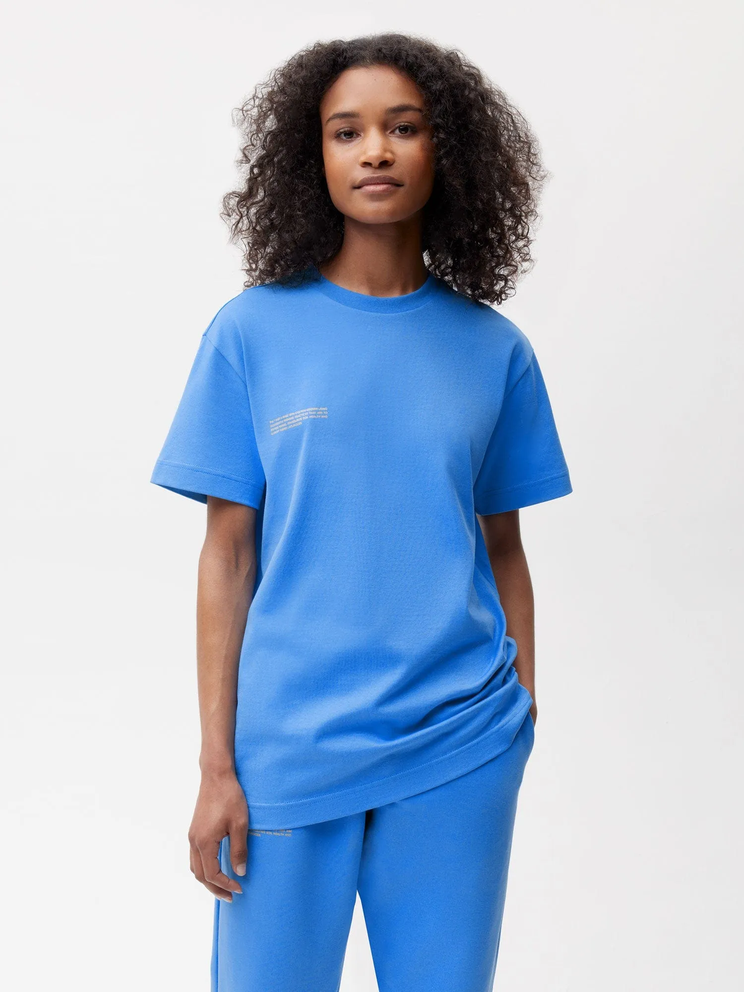 Womens In Conversion Cotton 365 T-shirt—water blue sold by Pangaia product image thumbnail 2