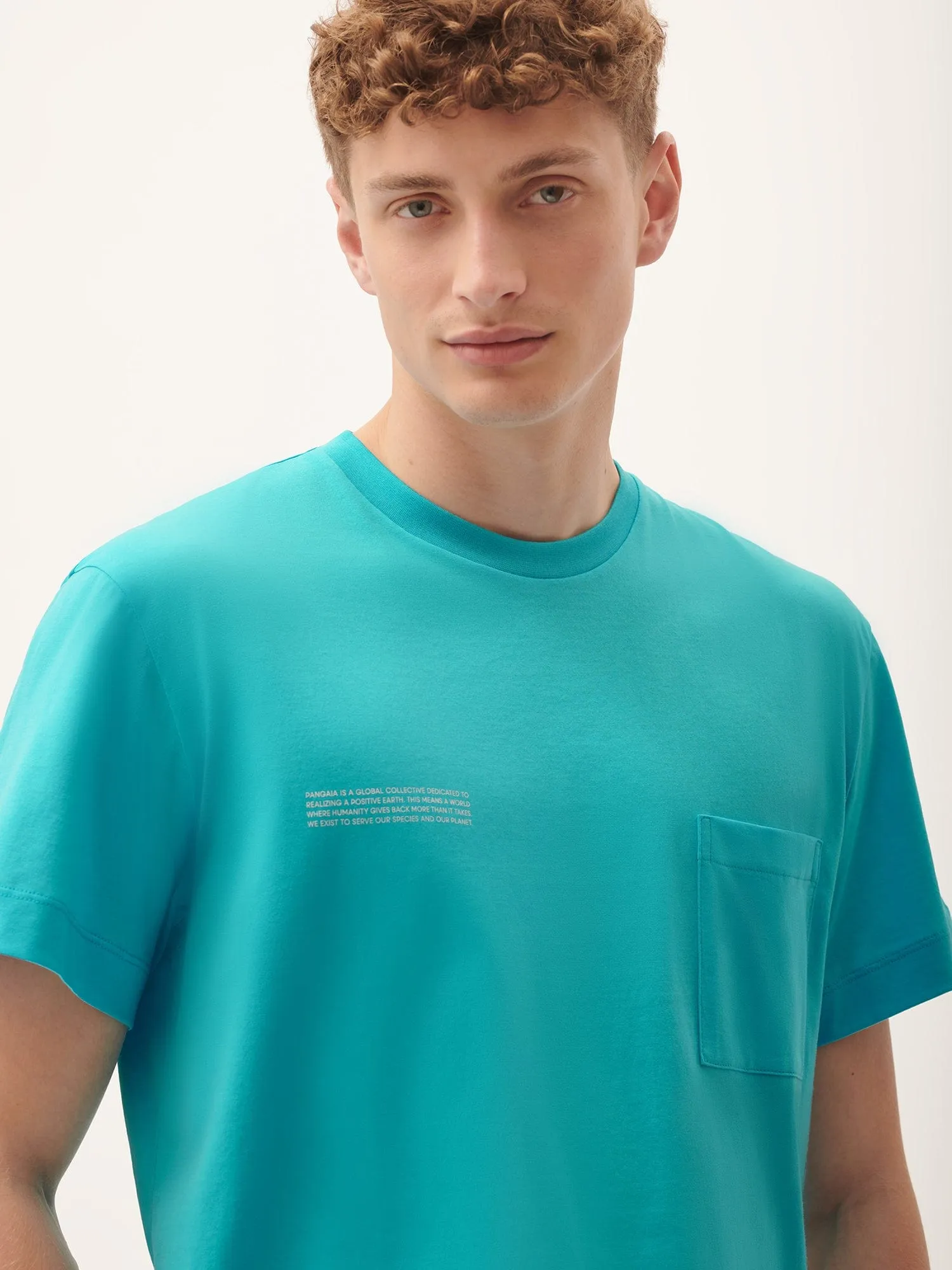 Mens 365 Lightweight Pocket T-Shirt—Ocean Turquoise sold by Pangaia product image thumbnail 5
