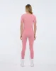 Womens 99% Bio-Based Zipped Short Sleeve Top—Dewy Rose sold by Pangaia