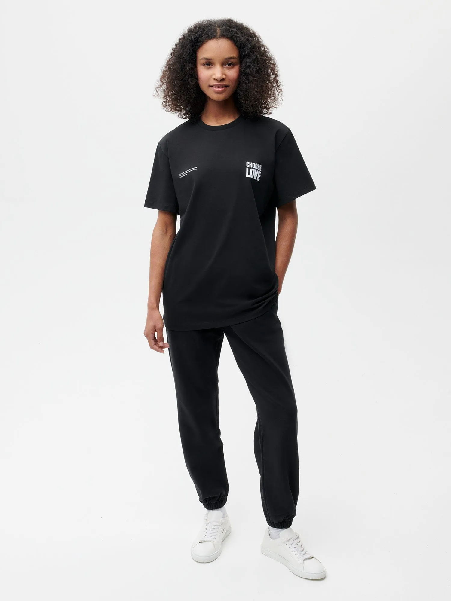 PANGAIA x Choose Love T-shirt—black sold by Pangaia product image thumbnail 5