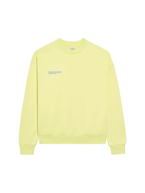 In Conversion Cotton Sweatshirt—sunbeam yellow sold by Pangaia