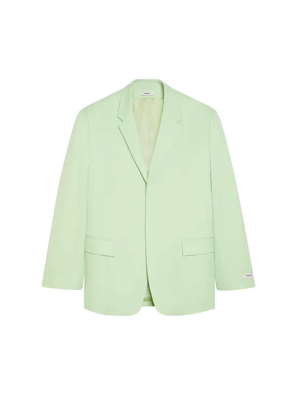 Men's Cotton Oversized Tailored Blazer—pistachio sold by Pangaia