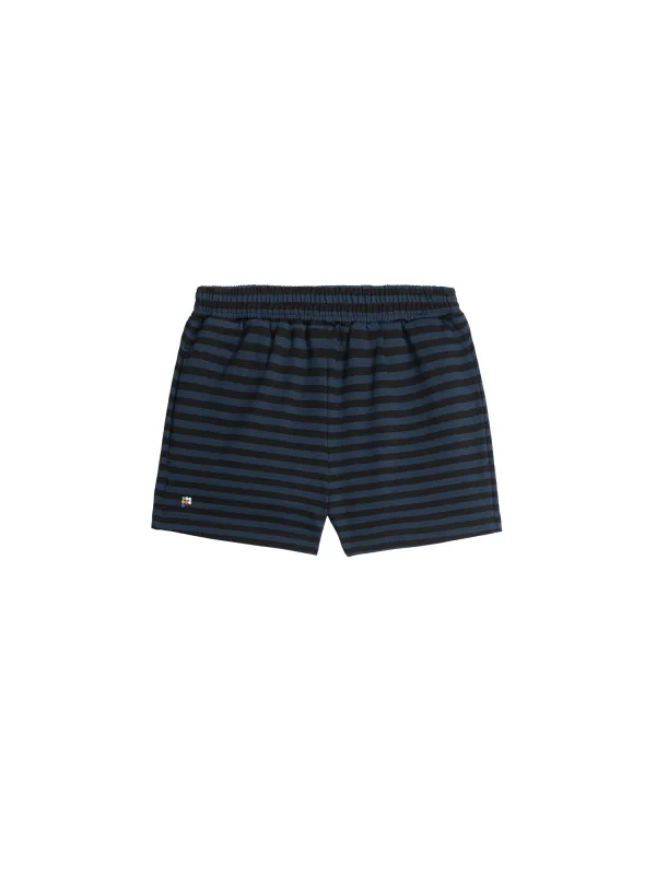 Archive Summer Stripes Shorts—navy blue sold by Pangaia
