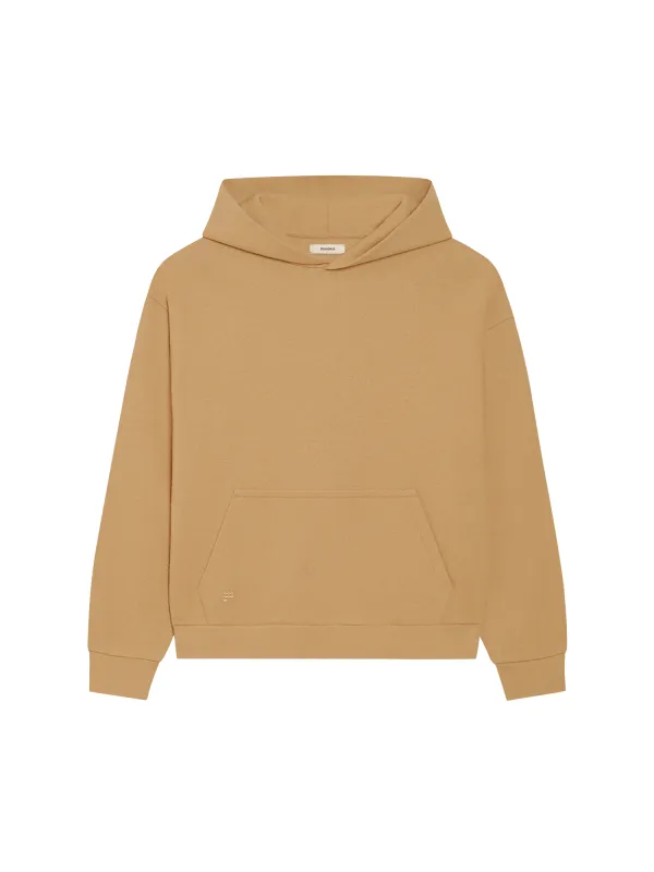 Recycled Wool Jersey Hoodie—camel sold by Pangaia