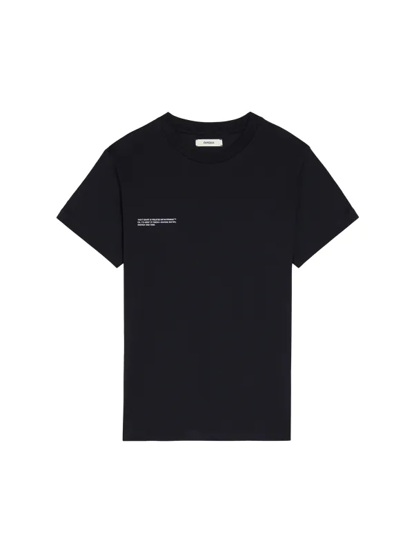 Organic Cotton Lightweight Fitted T-shirt—black sold by Pangaia