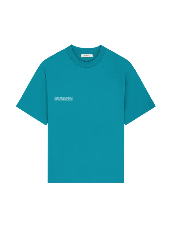 Mens Interlock Oversized T-Shirt—Malachite Green made by Pangaia
