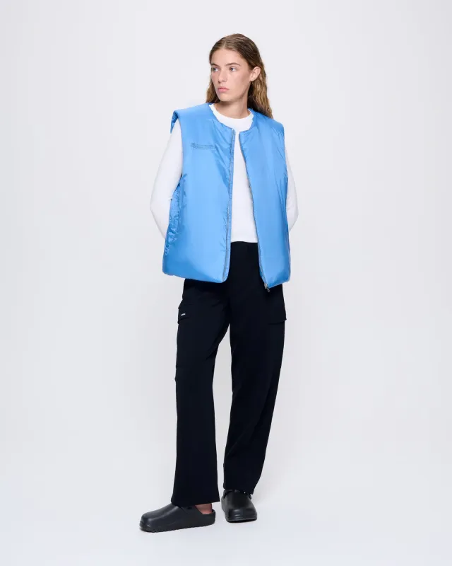 Womens DNA Flower-Warmth Gilet—summit blue sold by Pangaia