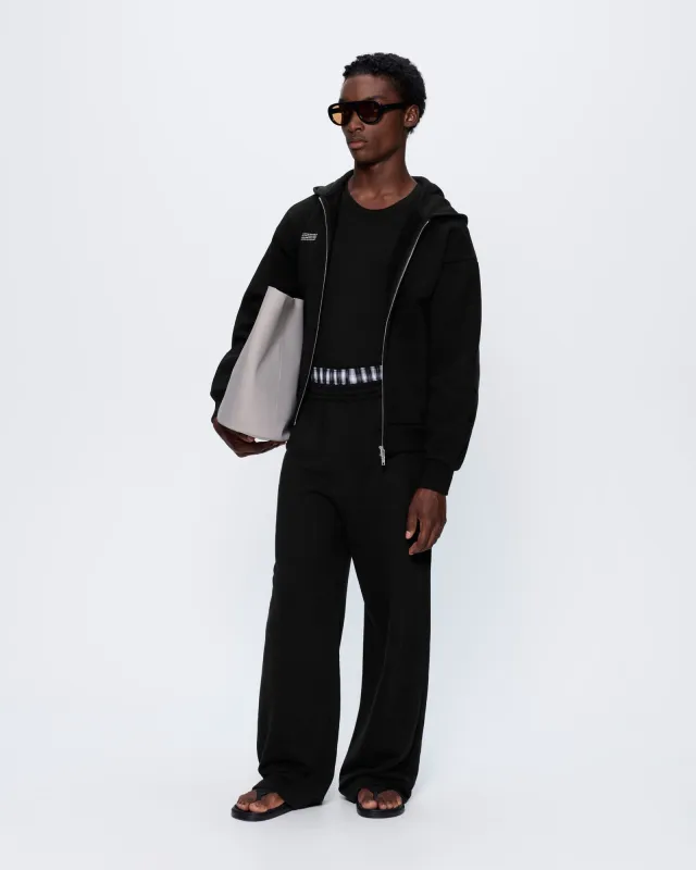 Mens 365 Heavyweight Straight Leg Track Pants—Black sold by Pangaia