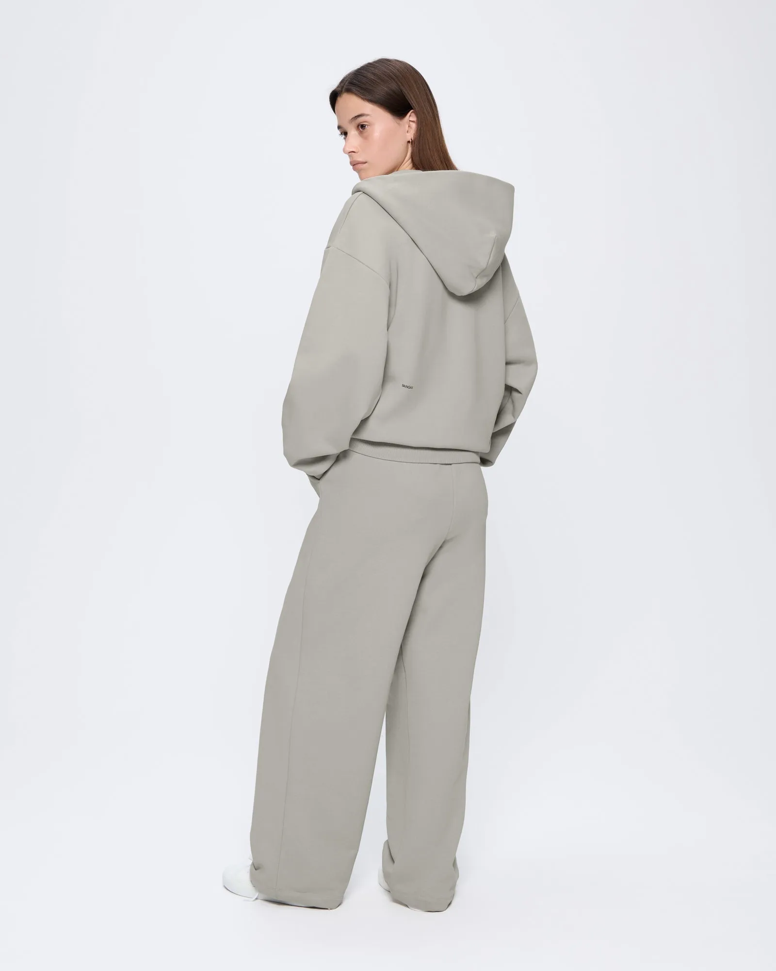 Womens 365 Heavyweight Straight Leg Track Pants—Stone sold by Pangaia product image thumbnail 4