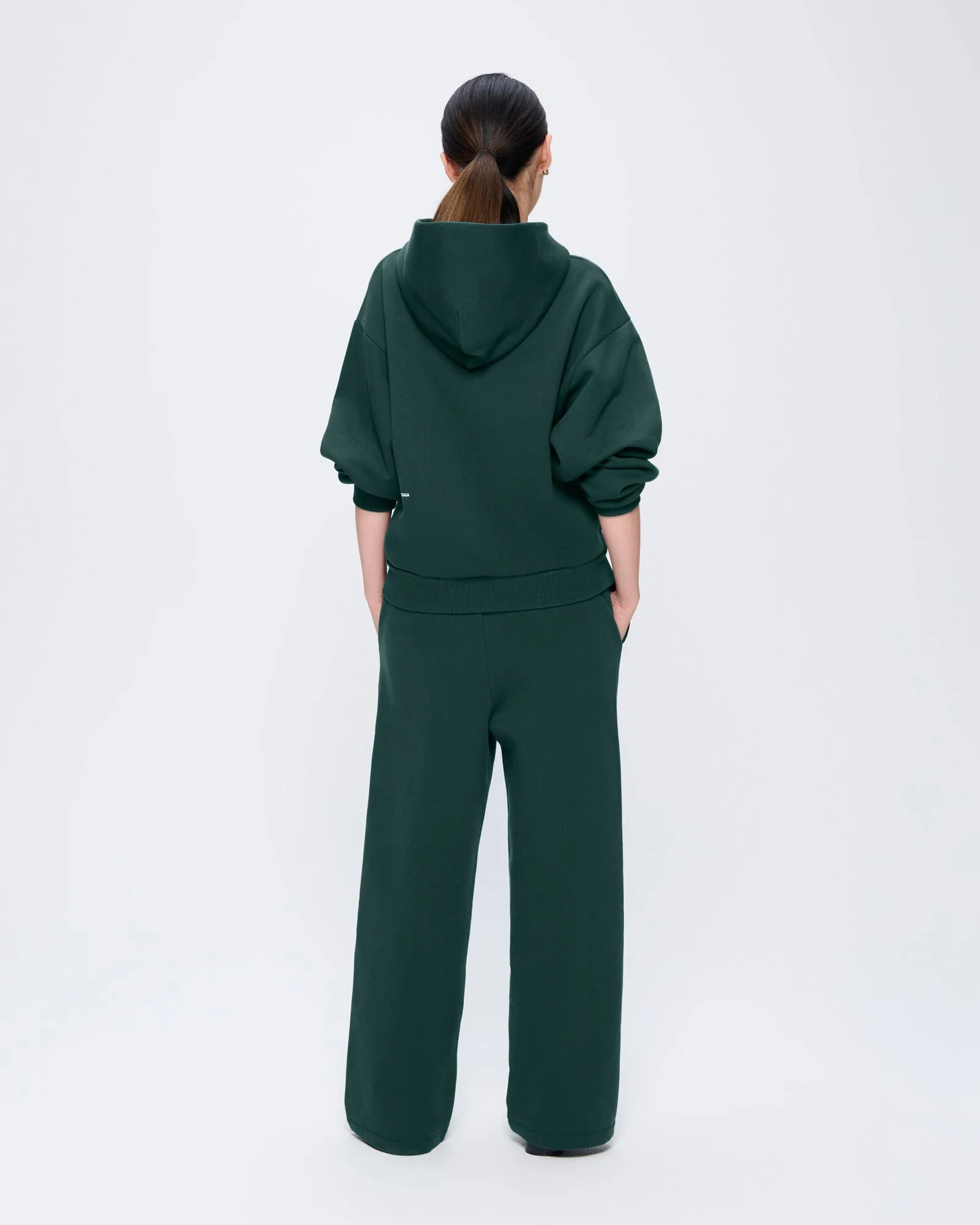 Womens 365 Heavyweight Straight Leg Track Pants—Foliage Green sold by Pangaia product image thumbnail 4