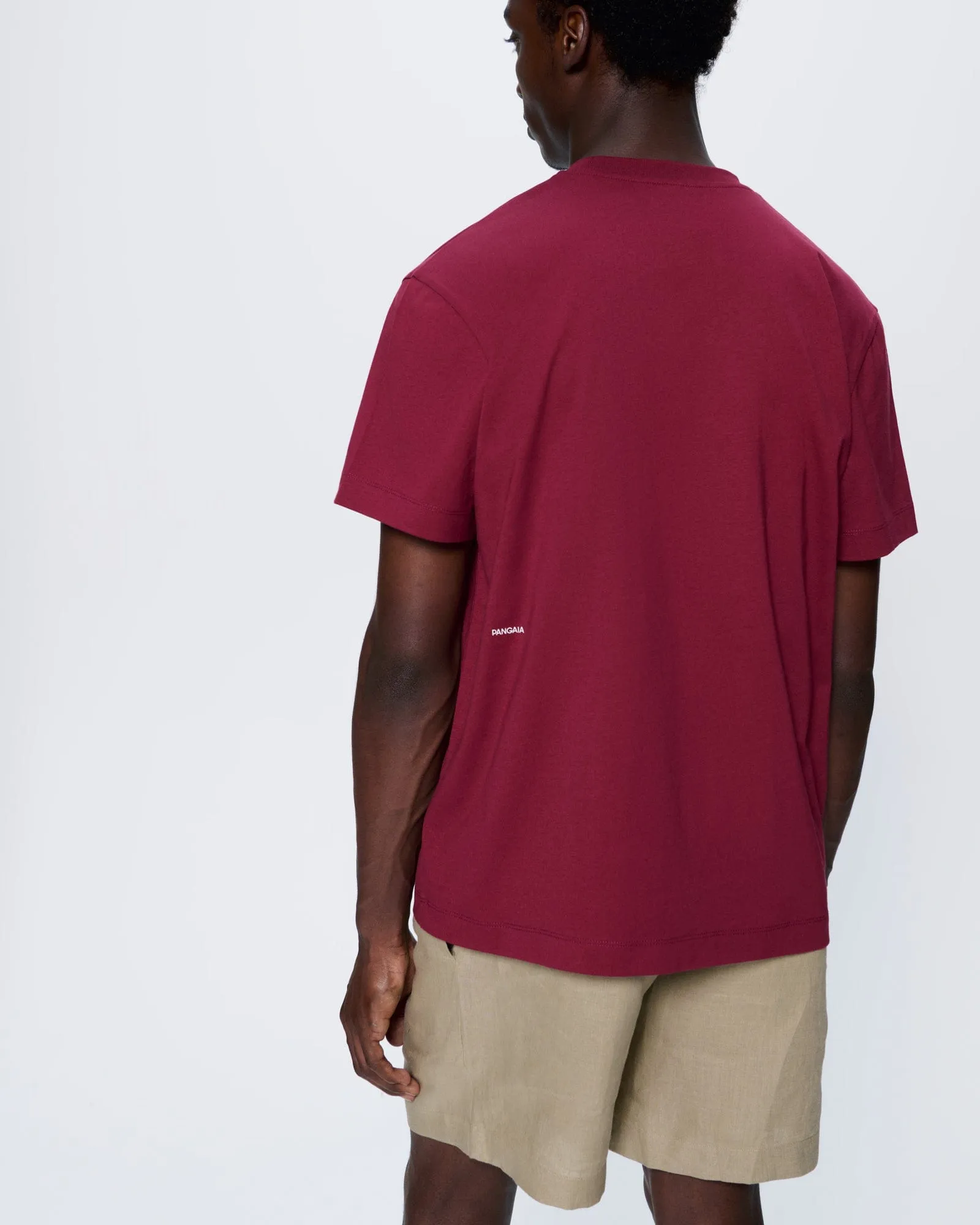 Mens 365 Midweight T-Shirt—Milkyway Maroon sold by Pangaia product image thumbnail 5