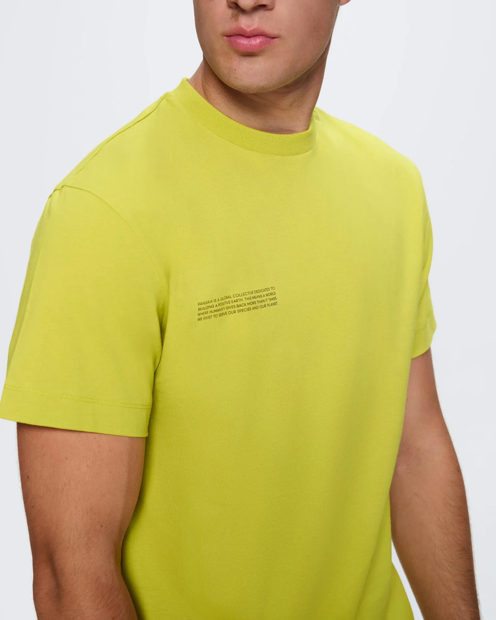 Mens 365 Midweight T-Shirt—Auroral Olive sold by Pangaia product image thumbnail 4