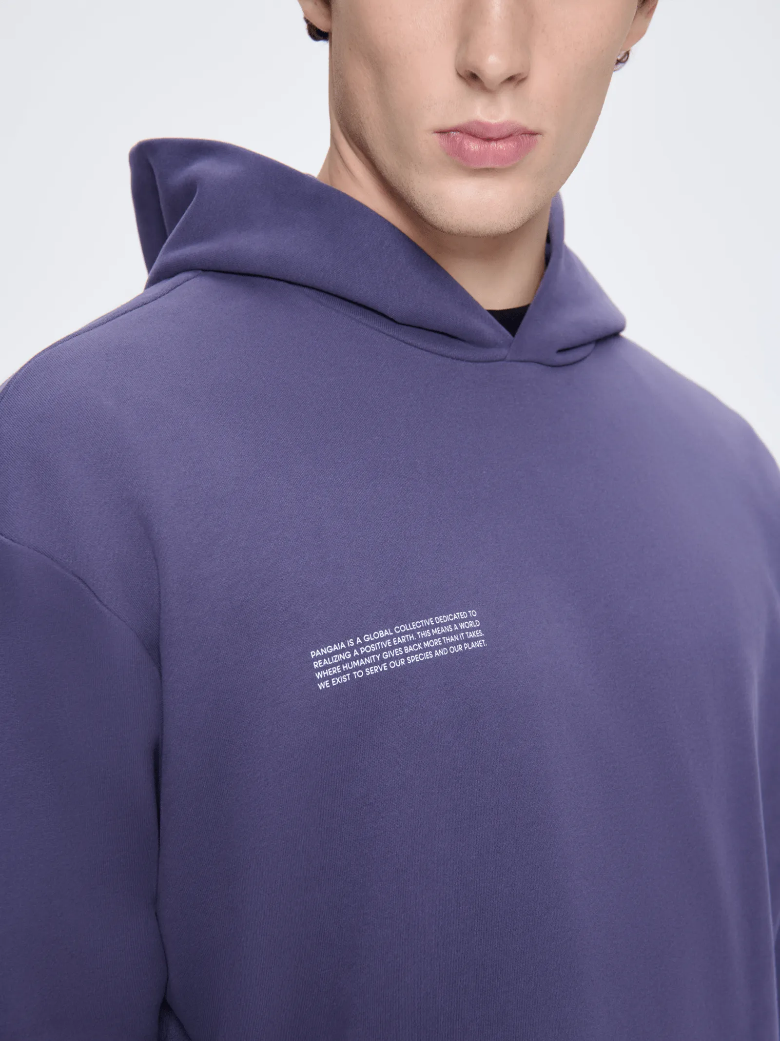 Mens 365 Midweight Hoodie—Slate Blue sold by Pangaia product image thumbnail 5