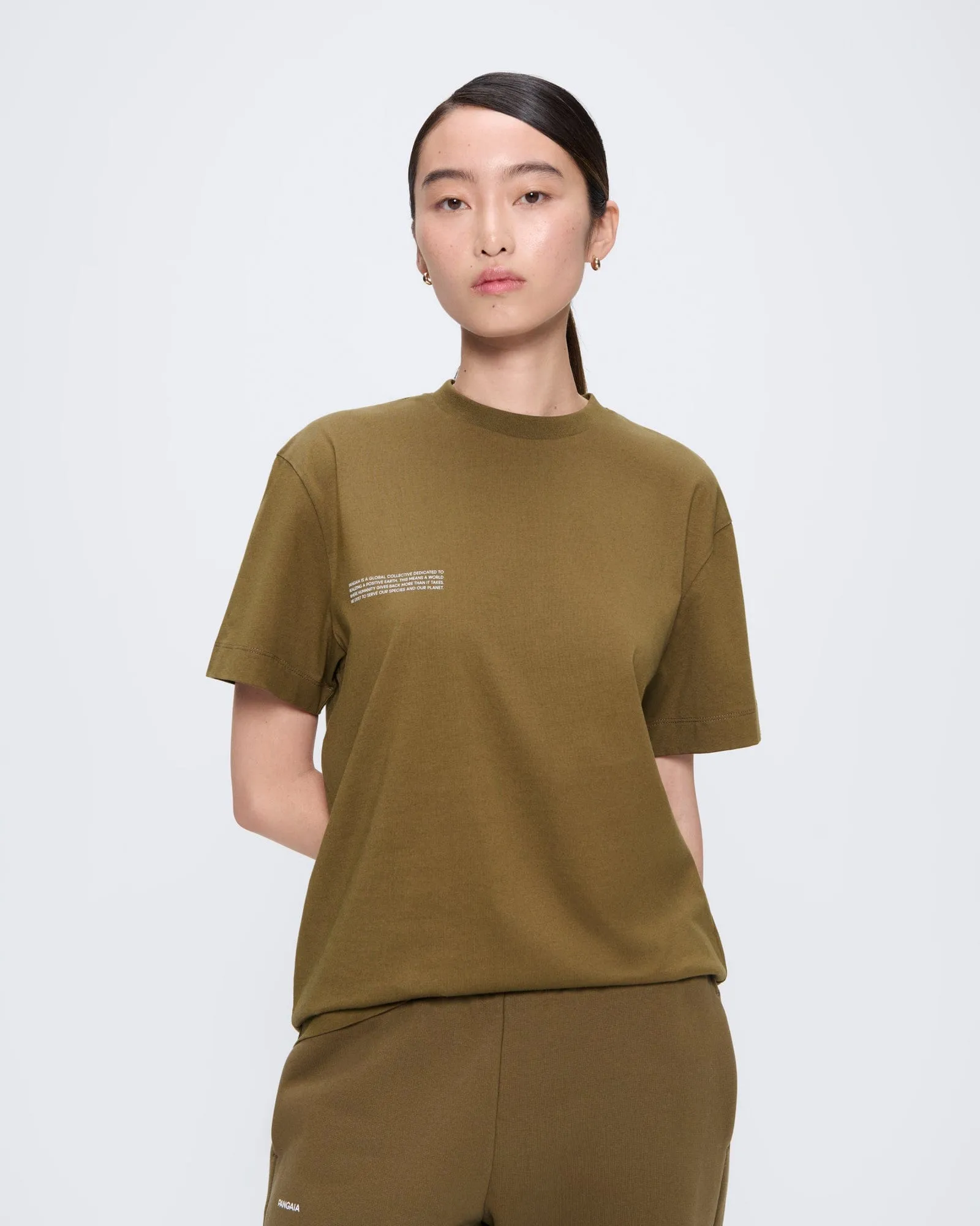 Womens 365 Midweight T-shirt—Soil Brown sold by Pangaia