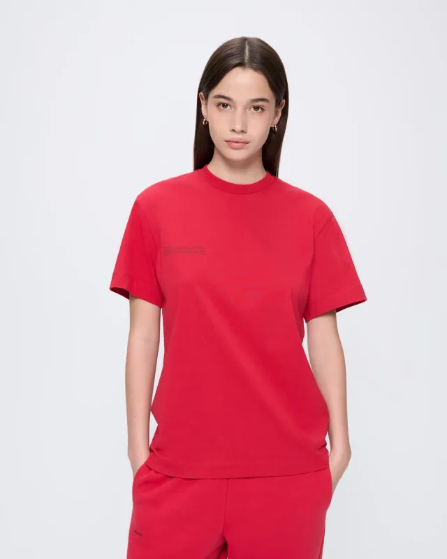 Womens 365 Midweight T-shirt—Goji Red sold by Pangaia