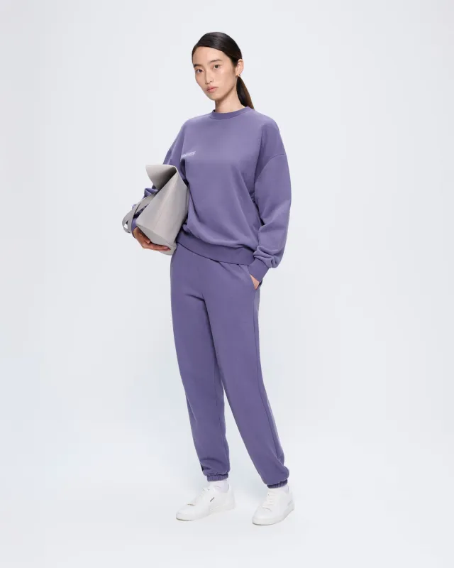 Womens 365 Midweight Track Pants—Slate Blue sold by Pangaia