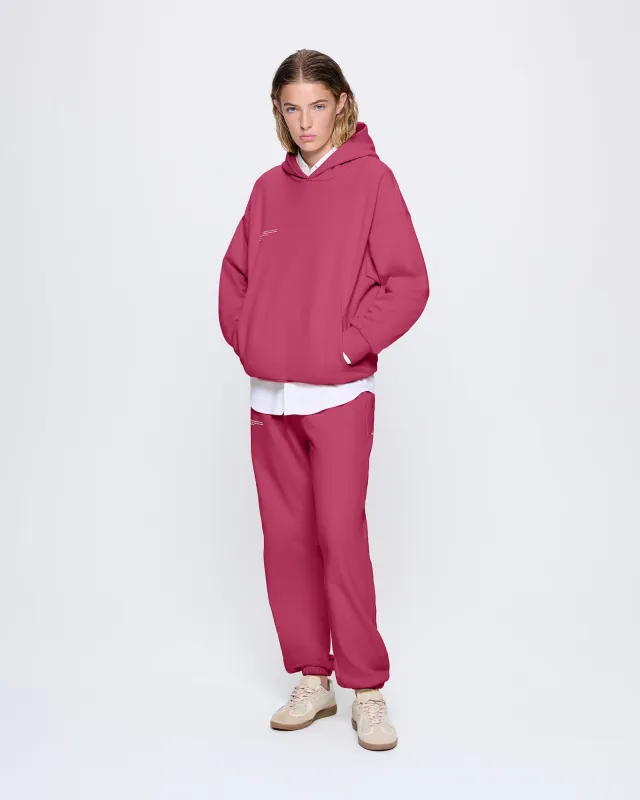 Womens 365 Midweight Track Pants—Milkyway Maroon sold by Pangaia