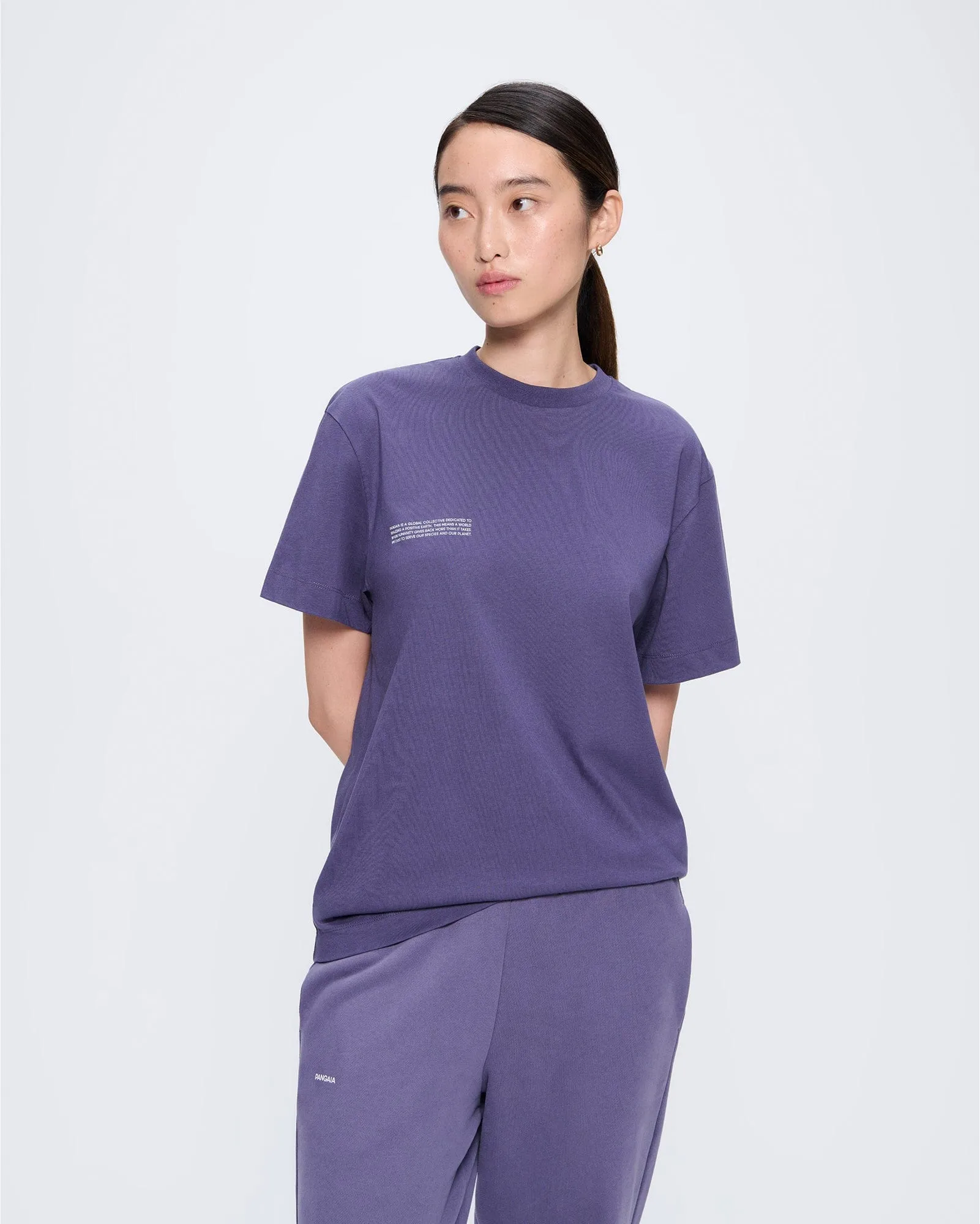 Womens 365 Midweight T-Shirt—Slate Blue sold by Pangaia