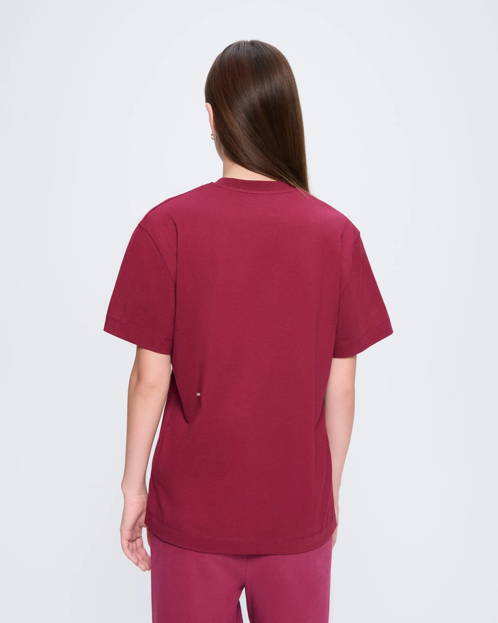 Womens 365 Midweight T-Shirt—Milkyway Maroon sold by Pangaia product image thumbnail 5
