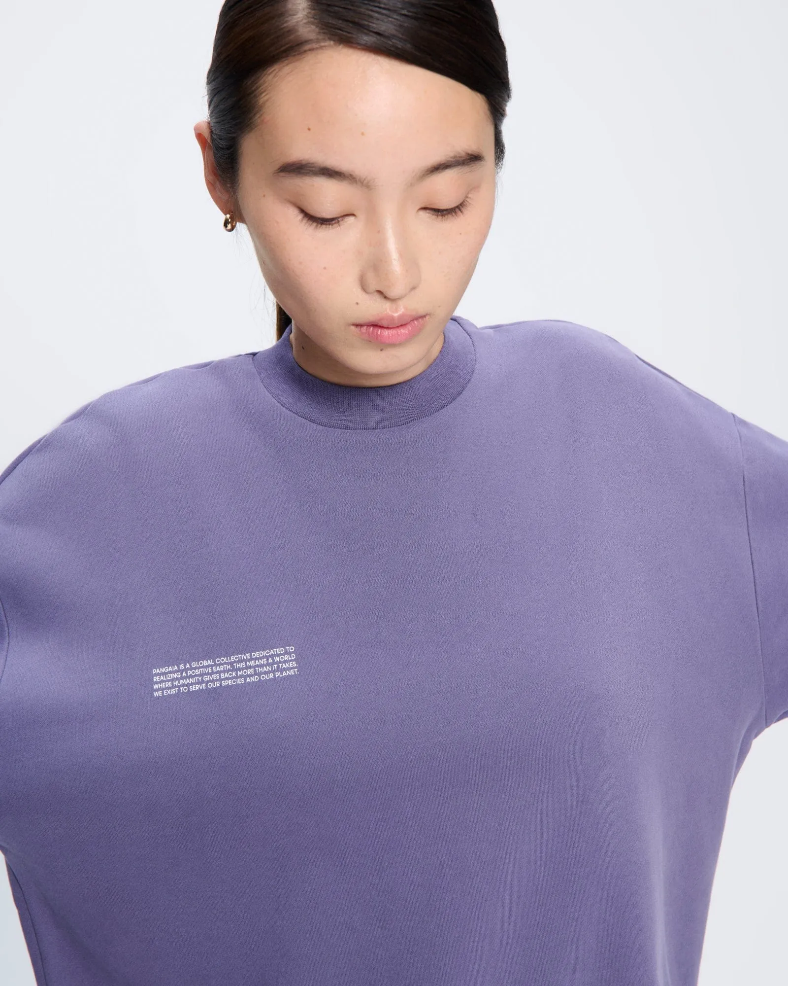 Womens 365 Midweight Sweatshirt—Slate Blue sold by Pangaia product image thumbnail 3