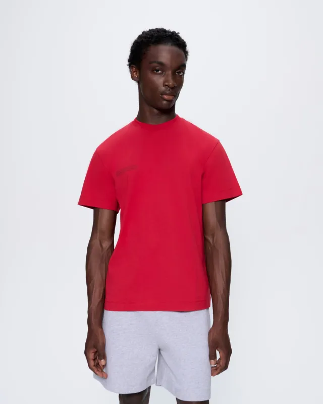 Mens 365 Midweight T-shirt—Goji Red sold by Pangaia