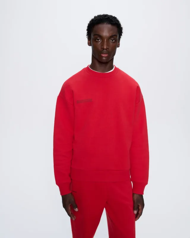 Mens 365 Heavyweight Sweatshirt—Goji Red sold by Pangaia