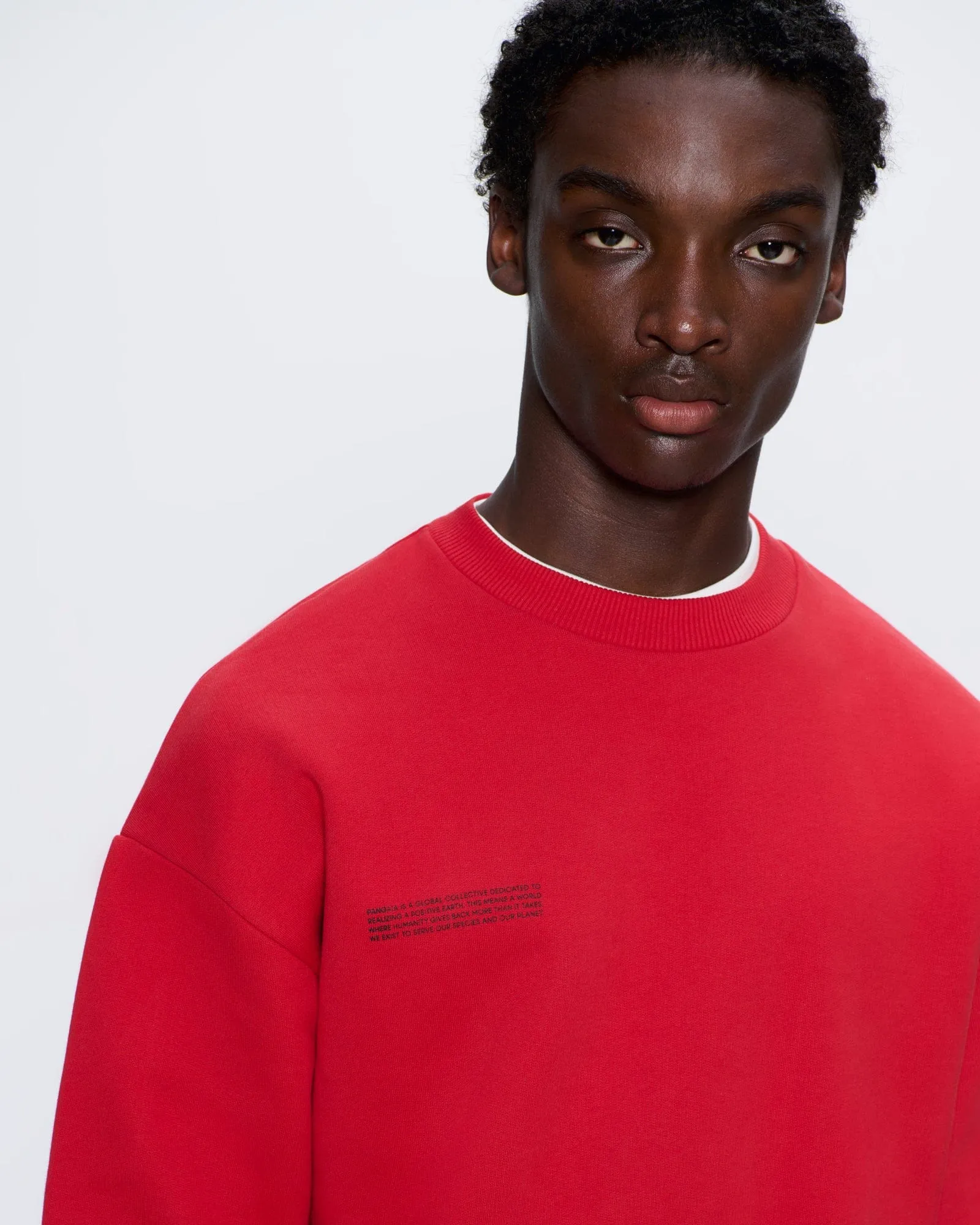 Mens 365 Heavyweight Sweatshirt—Goji Red sold by Pangaia product image thumbnail 4
