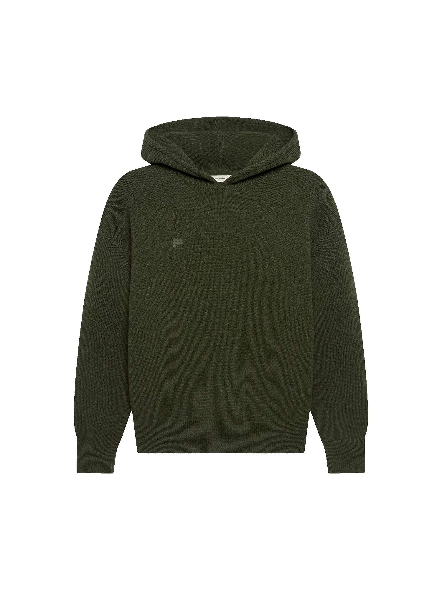 Archive Mens Recycled Cashmere Hoodie—Rosemary Green sold by Pangaia product image thumbnail 2