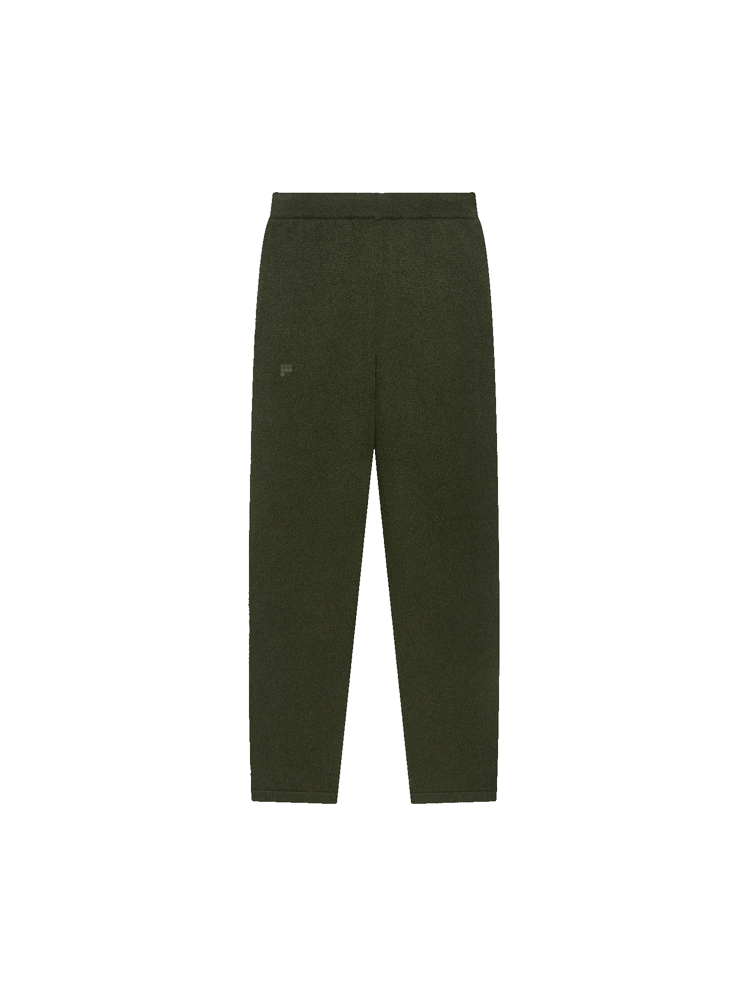 Womens Recycled Cashmere Tapered Track Pants—Rosemary Green sold by Pangaia product image thumbnail 2