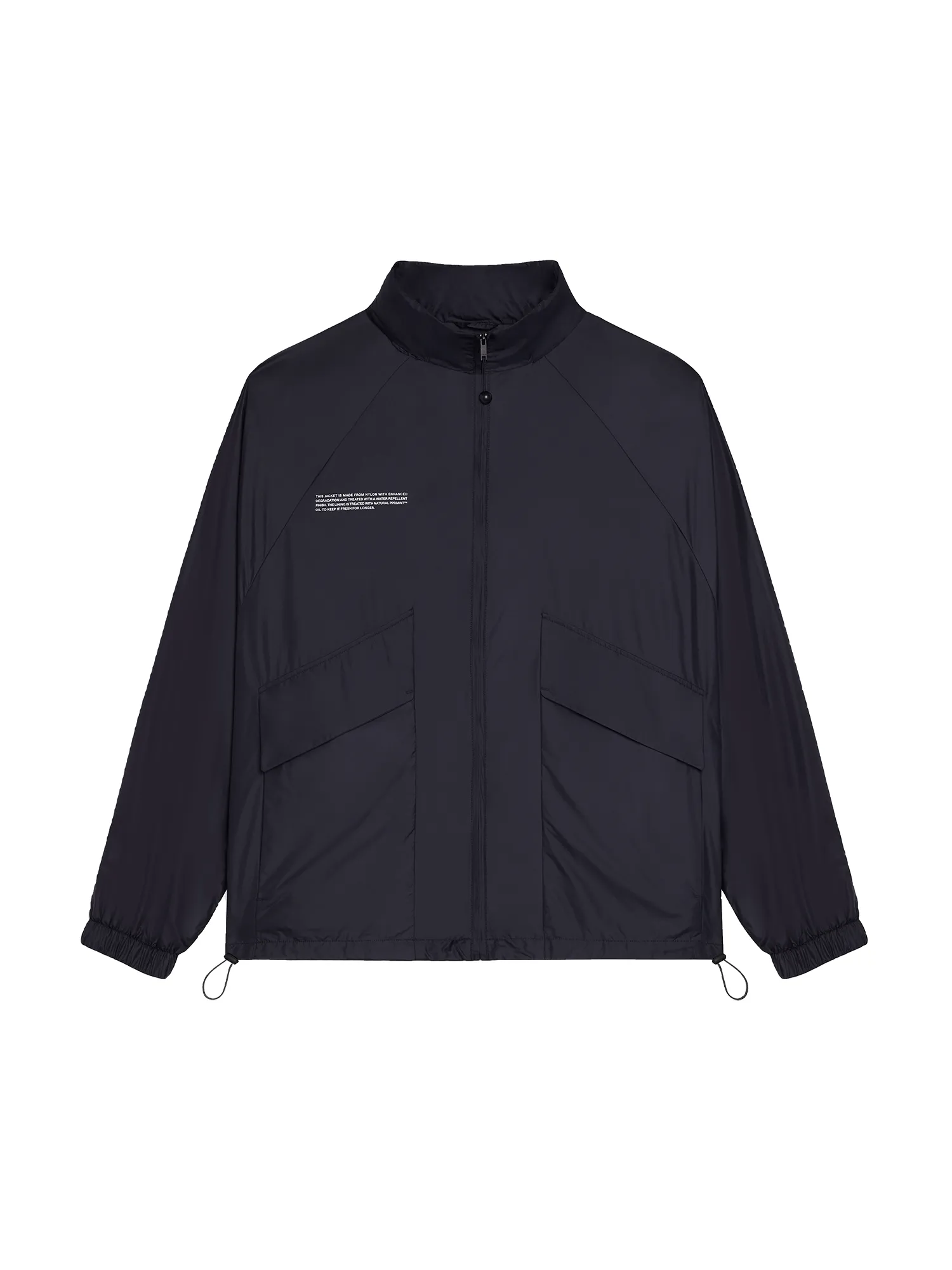 Womens Nylon Jacket—black sold by Pangaia