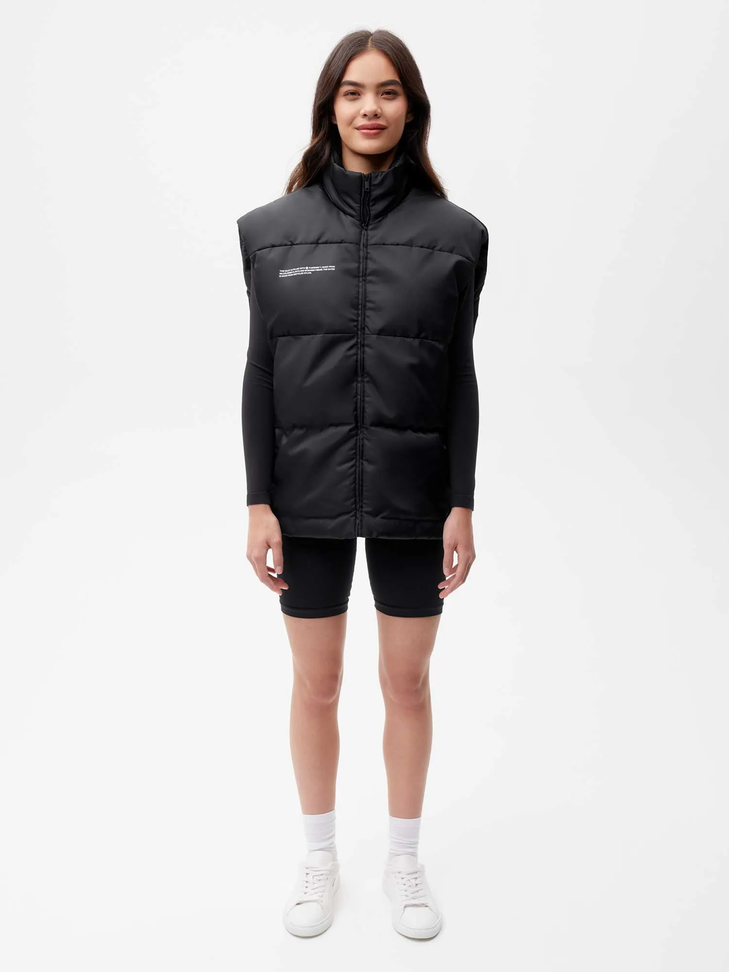 Womens FLWRDWN™ Gilet—black sold by Pangaia product image thumbnail 4