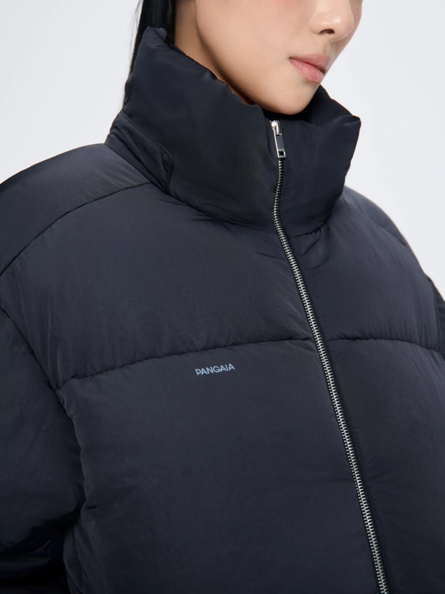 Archive Womens Flower-Warmth Recycled Nylon Long Puffer—black sold by Pangaia product image thumbnail 4