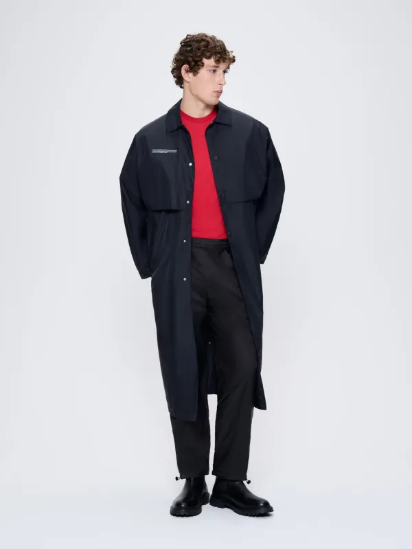 Archive Mens Recycled Nylon Trench Coat—black sold by Pangaia