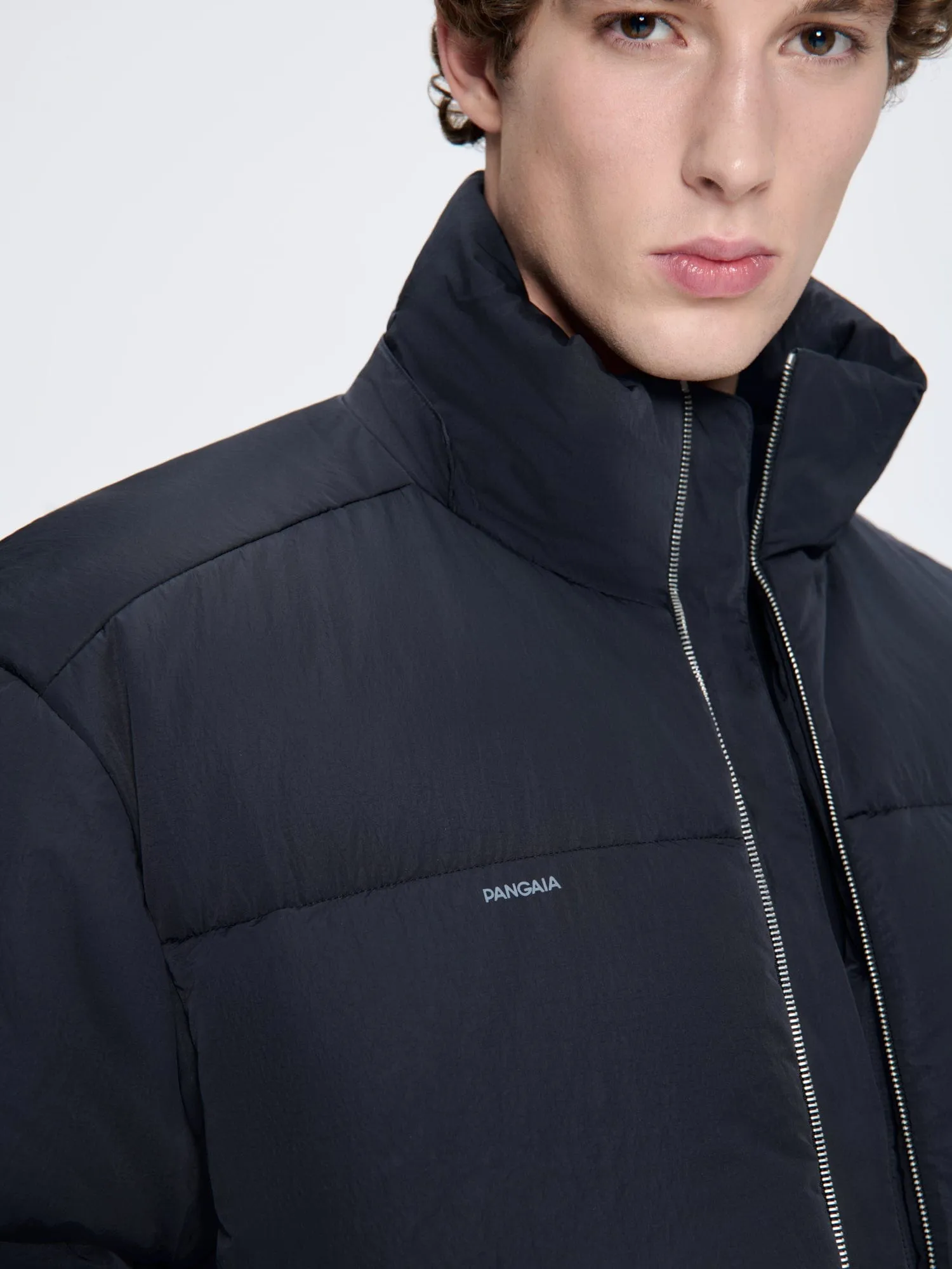 Archive Mens Flower-Warmth Recycled Nylon Long Puffer—black sold by Pangaia product image thumbnail 4
