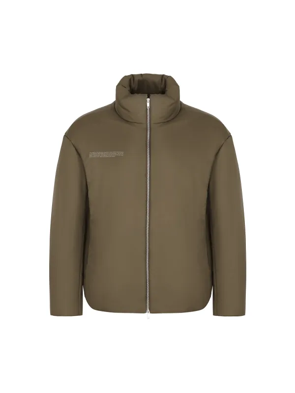 Archive Mens Flower-Warmth Puffer Jacket—Soil Brown sold by Pangaia