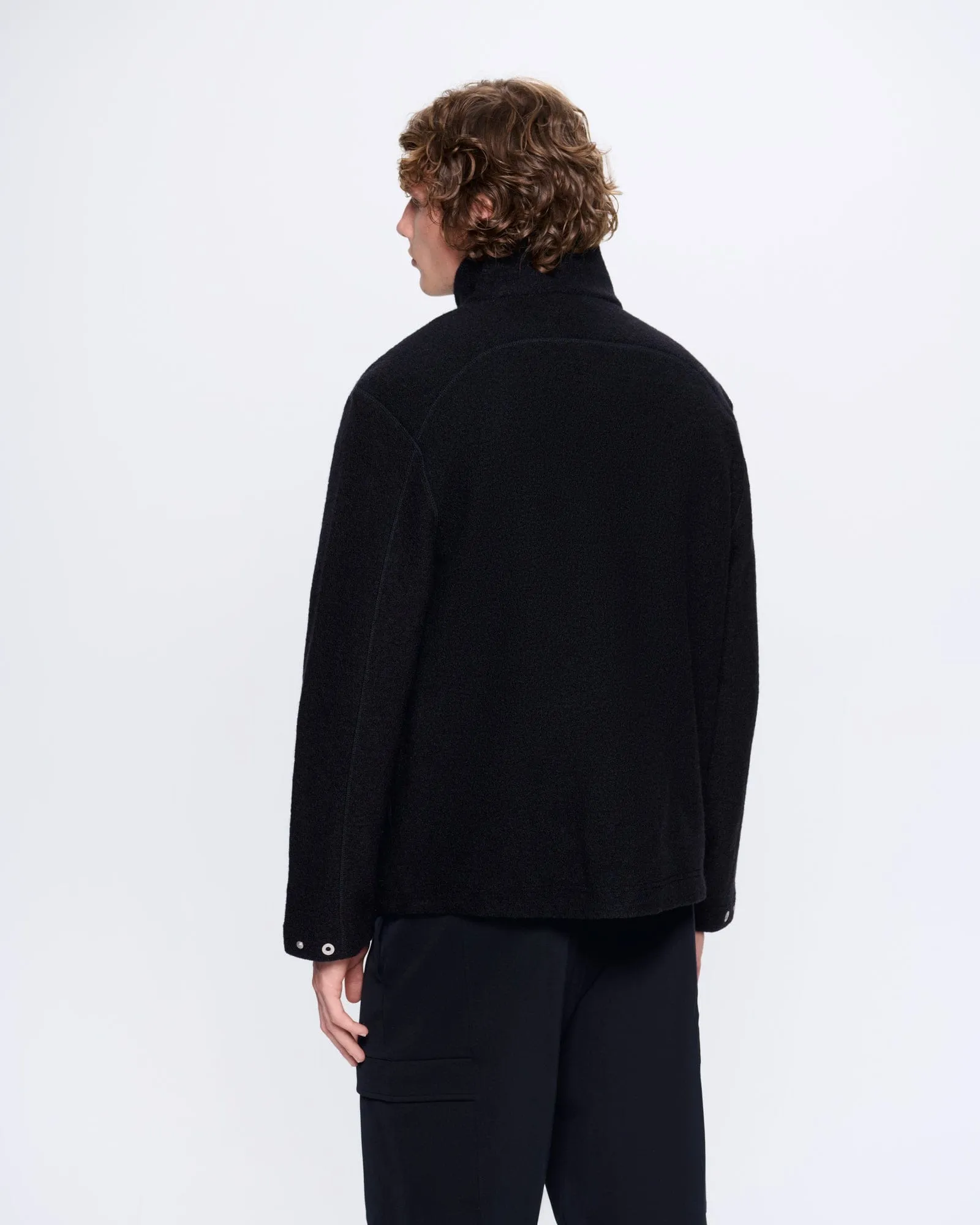 Mens DNA Utility Wool Jacket—black sold by Pangaia product image thumbnail 5