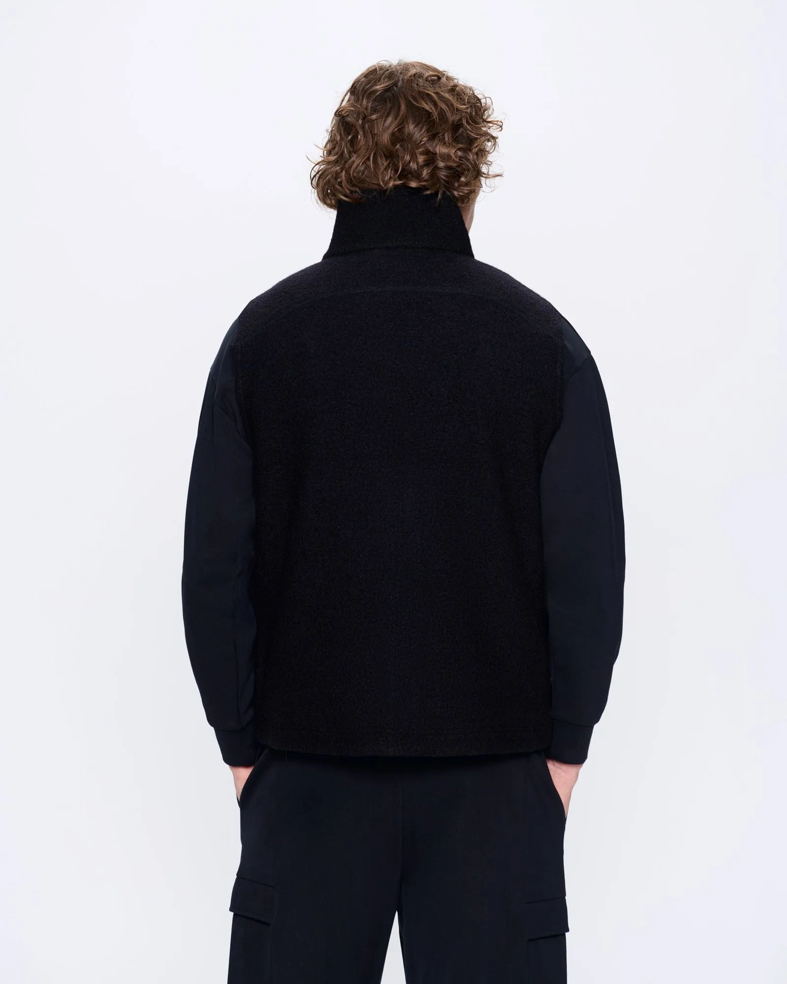 Mens DNA Utility Wool Gilet—black sold by Pangaia product image thumbnail 5