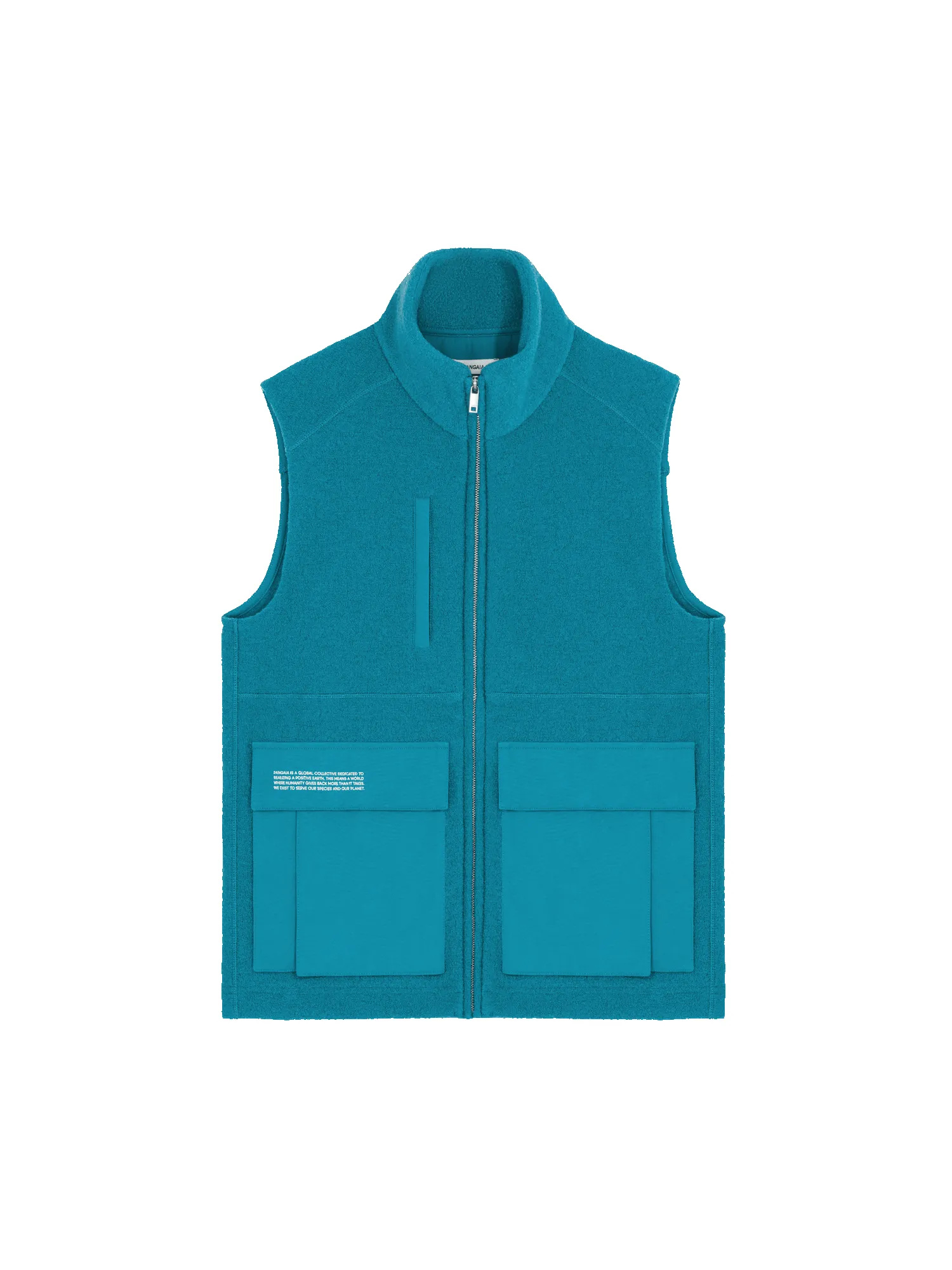 Womens DNA Utility Wool Gilet—scarab teal sold by Pangaia product image thumbnail 2