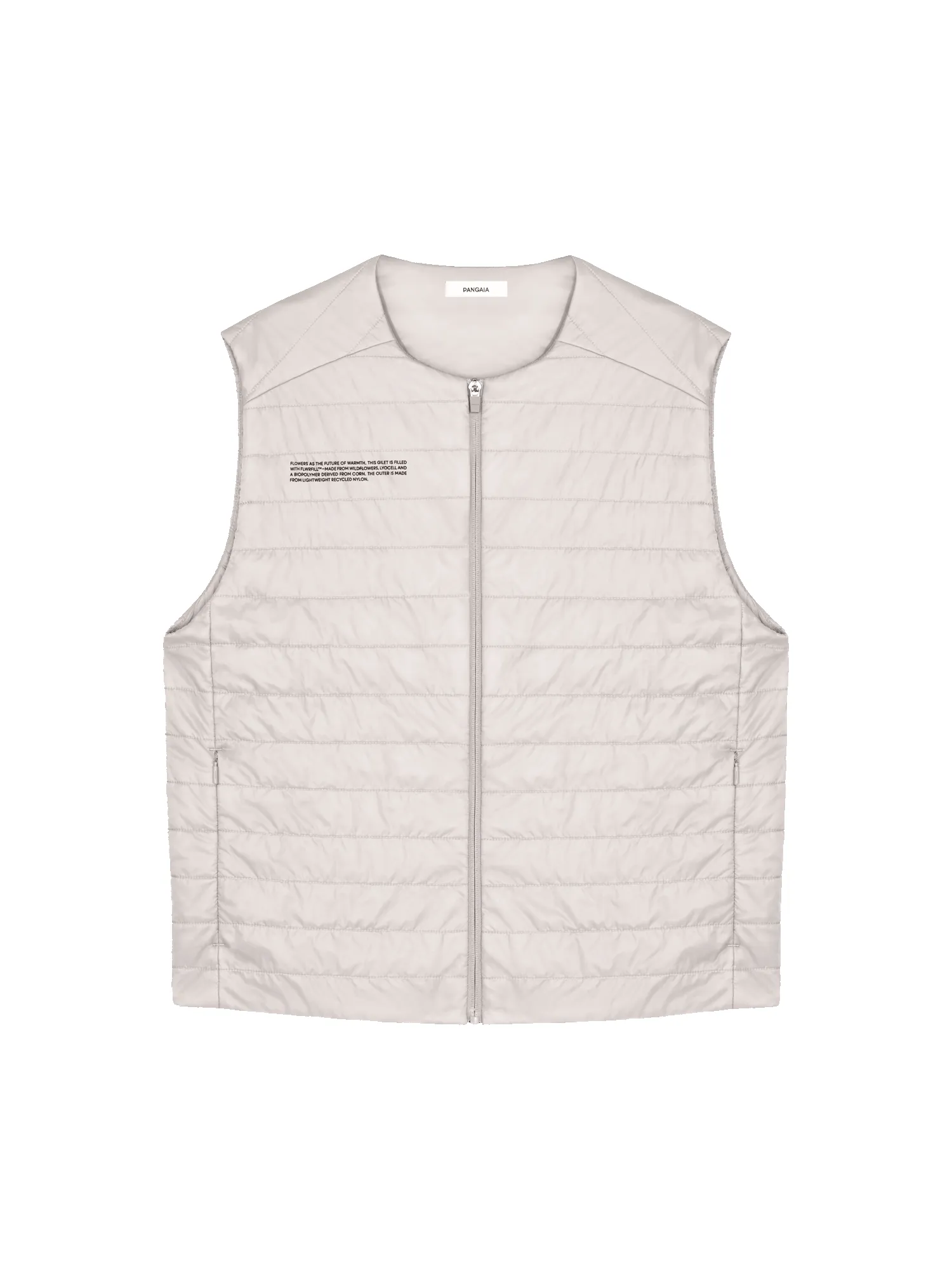Archive Womens Flower-Warmth Lite Gilet—Wheat Beige sold by Pangaia product image thumbnail 2